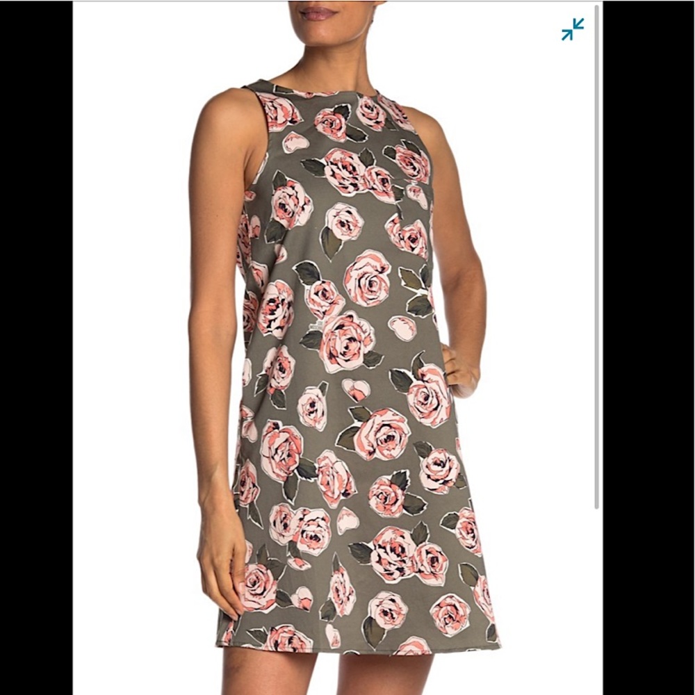 Love Moschino Allover Rose Print Dress SZ 10 NWT